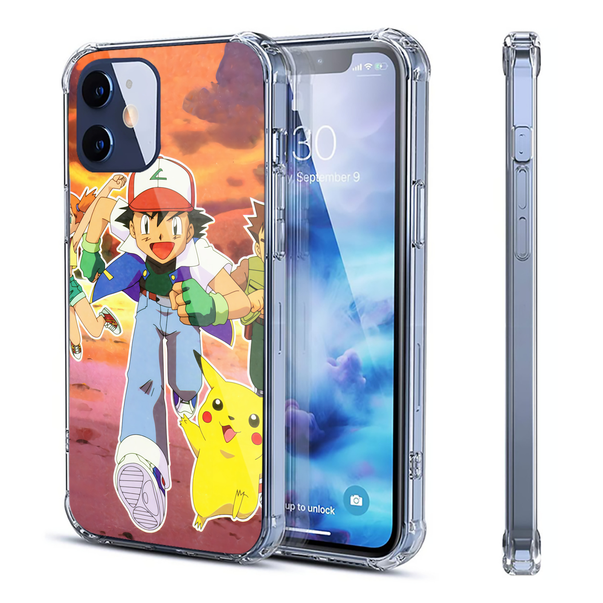 （画像用） ポケットモンスター Pokémon 【iPhone 12シリーズ対応】透明スマホケース（クリアソフトケース）